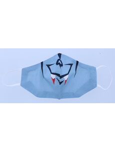 Merkloos Mondkapje wasbaar  - Hoektanden Blauw