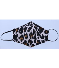 Merkloos Mondkapje wasbaar 100% katoen - Panter