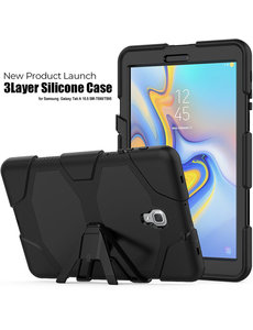 Ntech Samsung Galaxy Tab A 10.5 (2018) T590 Hoesje - Heavy Duty Case - Zwart