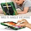 Ntech Hoes geschikt voor Apple iPad 10.2 inch 2019 / 2020 hoes / Hoesje - Heavy Duty Case - Camouflage Groen