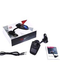  FM Transmitter voor in de auto - Handsfree bellen - USB Ingang - Auto bluetooth - Carkit met AUX - Bluetooth handsfree carkit- fm transmitter - T10