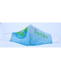 Merkloos Mondkapje wasbaar katoen - together