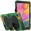 Ntech Ntech Hoes Geschikt voor Samsung Galaxy Tab A 10.1 (2019) T510 Extreme Armor Case - Camouflage Groen