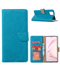 Ntech Samsung Galaxy A41 Portemonnee Hoesje - Turquoise