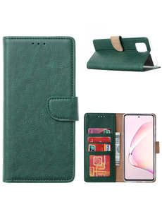 Ntech Samsung Galaxy A41 Portemonnee Hoesje - Groen