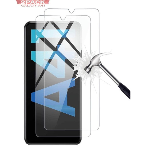 Ntech Screenprotector Geschikt voor Samsung Galaxy A41 Screenprotector Tempered Glass - 2 Stuks
