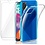 Ntech Hoesje Geschikt Voor Samsung Galaxy A41 Hoesje Back Cover Met 2 pack glazen Screenprotector - Transparant