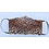 Merkloos Mondkapje wasbaar van katoen panterprint - Bruin