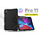 Ntech Hoes geschikt voor Apple iPad 11 Pro 2020 Extreme Armor hoes met Pencil Houder - Zwart