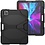 Ntech Hoes geschikt voor Apple iPad 11 Pro 2020 Extreme Armor hoes met Pencil Houder - Zwart