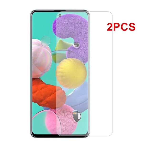 Ntech Screenprotector Geschikt voor Samsung Galaxy M21 - 2 Stuks Screenprotector Tempered Glass Clear