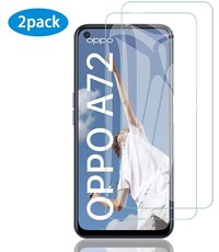 Ntech Oppo A72 Tempered Glass Screenprotector Glas Gehard - 2 Stuks