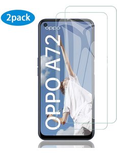 Ntech Oppo A72 Tempered Glass Screenprotector Glas Gehard - 2 Stuks