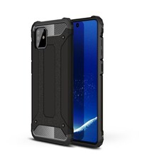 Ntech Samsung Galaxy Note 10 Lite Hybride Armor Hoesje - Zwart