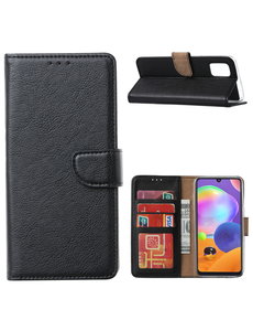Ntech Samsung Galaxy A21S Hoesje / wallet Case Zwart