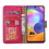 Ntech Hoesje Geschikt Voor Samsung Galaxy A21S Hoesje / wallet Case Pink