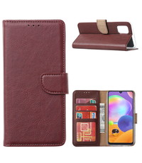 Ntech Samsung Galaxy A21S Hoesje / wallet case Bordeaux