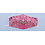 Merkloos Mondkapje wasbaar van katoen - 2 laags met elastiek - Roze met bloemen