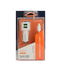 xssive Xssive Duo Car Charger+cable For Iphone