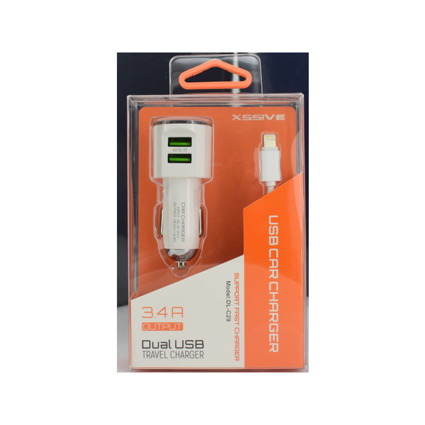 xssive Xssive Duo Car Charger+cable For Iphone