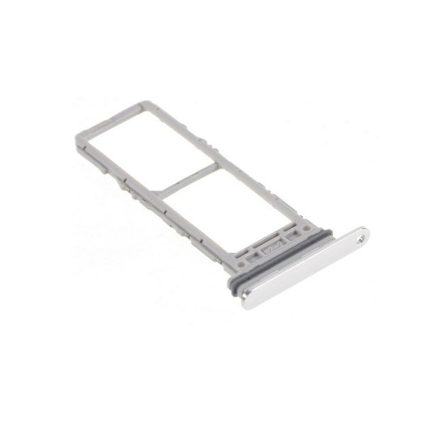 Ntech Simkaart houder geschikt voor Samsung Galaxy Note 10 N970 - Duo Simcard Holder - Zilver