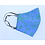 Merkloos Mondkapje wasbaar van katoen - 2 laags met elastiek  - Blauw met Nijntje