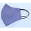 Merkloos Mondkapje wasbaar van katoen - 2 laags met elastiek - grijs/blauw patroon