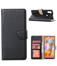 Ntech Ntech Samsung Galaxy A31 Book Case - Zwart