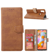 Ntech Ntech Samsung Galaxy A31 Book Case - Bruin