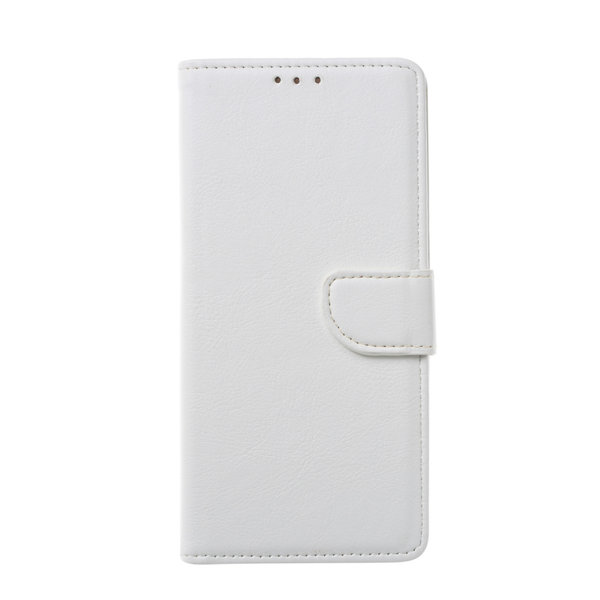 Ntech Ntech Geschikt voor Samsung Galaxy M21 Book Case - Wit