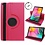 Ntech Hoesje Geschikt Voor Samsung Galaxy tab s6 lite hoes Pink Draaibare Hoesje Case Cover tablethoes - Tab s6 lite hoes 2020 360 Hoes bookcase