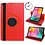 Ntech Hoesje Geschikt Voor Samsung Galaxy tab s6 lite 2024 hoes Rood Draaibare Hoesje Case Cover tablethoes - Tab s6 lite hoes 2020 / 2022 360 Hoes bookcase