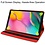 Ntech Hoesje Geschikt Voor Samsung Galaxy tab s6 lite 2024 hoes Rood Draaibare Hoesje Case Cover tablethoes - Tab s6 lite hoes 2020 / 2022 360 Hoes bookcase