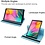 Ntech Hoesje Geschikt Voor Samsung Galaxy tab s6 lite hoes Licht Blauw Draaibare Hoesje Case Cover tablethoes - Tab s6 lite hoes 2020 360 Hoes bookcase