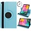 Ntech Hoesje Geschikt Voor Samsung Galaxy tab s6 lite hoes Licht Blauw Draaibare Hoesje Case Cover tablethoes - Tab s6 lite hoes 2020 360 Hoes bookcase