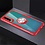 Ntech Huawei P30 Lite / P30 Lite New Edition hoesje Luex Carbon Fiber Ring houder Armor - Rood