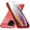 Ntech Hoesje Geschikt voor iPhone 12 / 12 Pro Hoesje Geborsteld / Hoesje Geschikt voor iPhone 12 pro brushed Tpu backcover Rood & 2x tempered glass