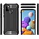 Ntech Hoesje Geschikt Voor Samsung Galaxy A21S Rugged Hybrid Armor Hoesje - Zwart
