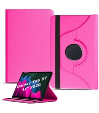 Ntech Samsung Galaxy Tab S7 2020 (SM-T870 T875) 360° Draaibare Hoes  Pink