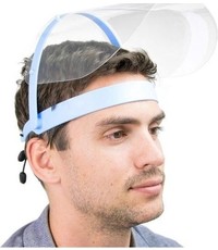  Spatmasker Gezichtscherm - Verstelbaar - Transparant - 1 stuks