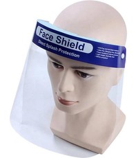 Merkloos Spatmasker Gezichtscherm - Faceshield - 33 x 22 cm - 1 stuks