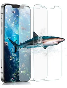 Ntech Screenprotector Geschikt voor 12 Pro Max Screenprotector 2 Packs / Tempered Glass