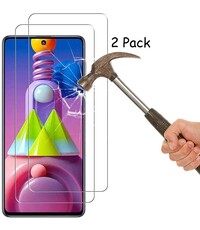 Ntech Samsung Galaxy M51 Screenprotector / tempered glass 2 pack