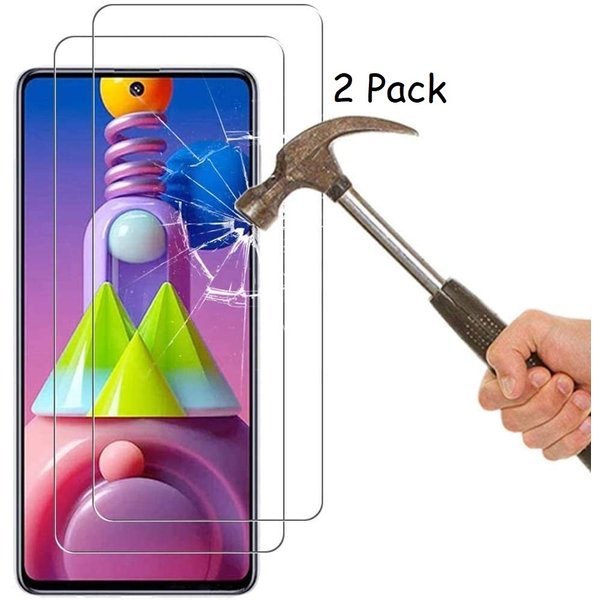 Ntech Geschikt voor Samsung Galaxy M51 screen protector / tempered glass 2 pack
