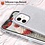 Ntech Hoesje Geschikt voor iPhone 12 / 12 Pro Hoesje - Glitter TPU backcover - Zilver