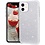 Ntech Hoesje Geschikt voor iPhone 12 / 12 Pro Hoesje - Glitter TPU backcover - Zilver