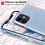 Ntech Hoesje Geschikt voor iPhone 12 / 12 Pro Hoesje - Glitter TPU backcover - Blauw