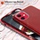 Ntech Hoesje Geschikt voor iPhone 12 / 12 Pro Hoesje - Glitter TPU backcover - Rood