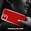 Ntech Hoesje Geschikt voor iPhone 12 / 12 Pro Hoesje - Glitter TPU backcover - Rood