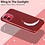 Ntech Hoesje Geschikt voor iPhone 12 / 12 Pro Hoesje - Glitter TPU backcover - Rood